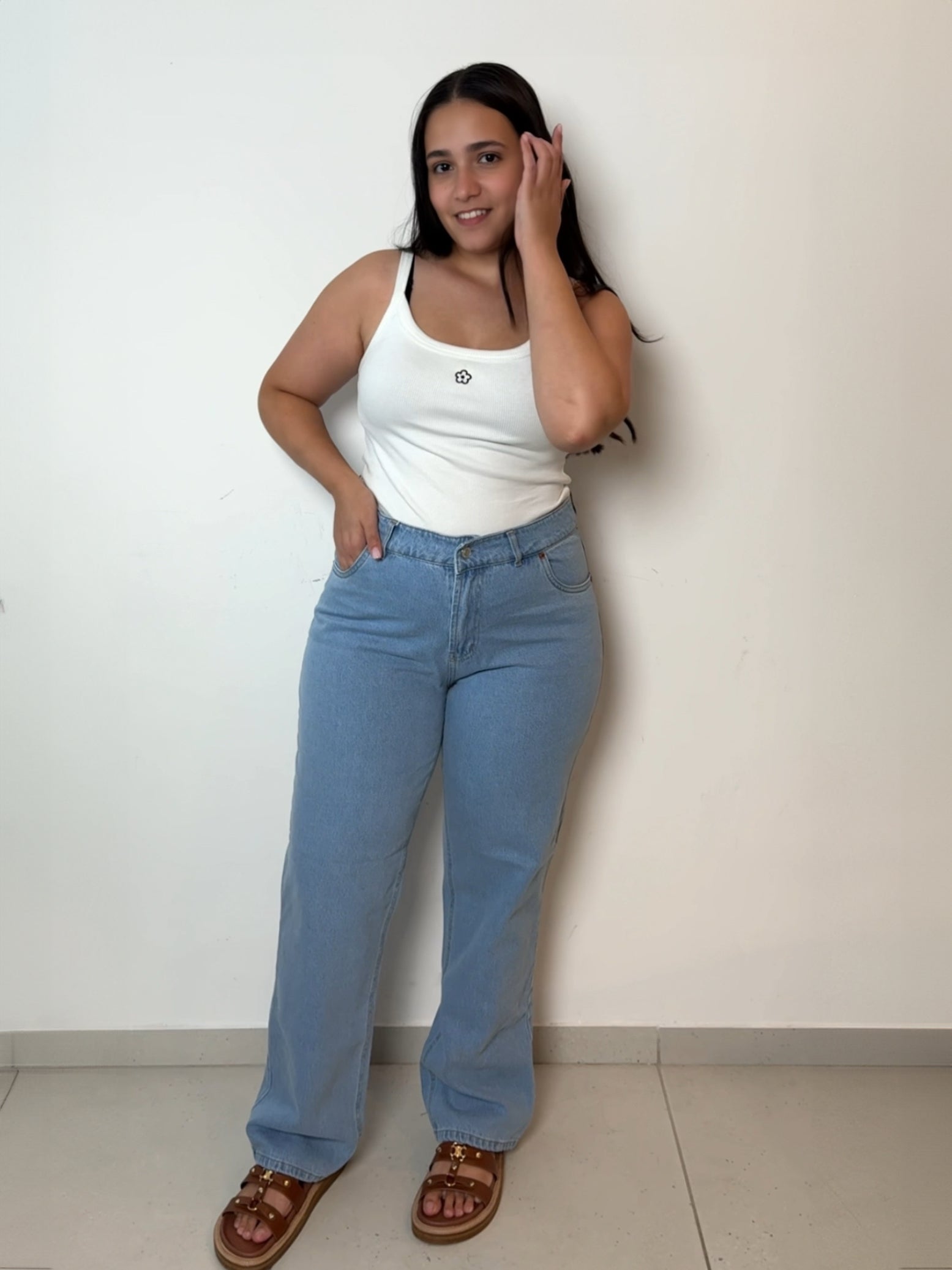 🍑 Peach Perfect Jeans NO.2 - Light Blue